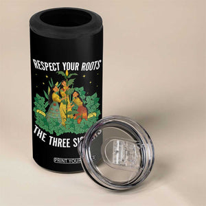 Three Sisters Respect Your Roots 4 in 1 Can Cooler Tumbler Native American Heritage History Month TS11 Print Your Wear