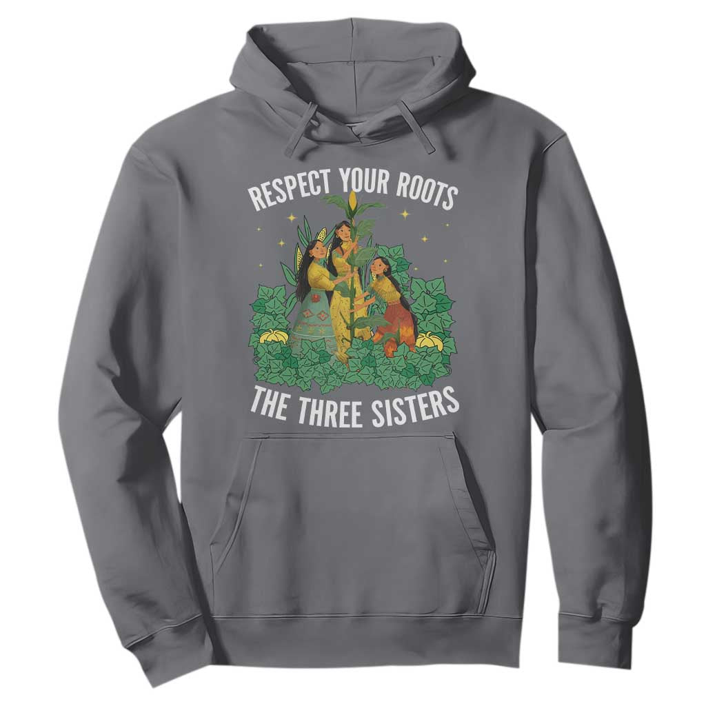 Three Sisters Respect Your Roots Hoodie Native American Heritage History Month TS11 Charcoal Print Your Wear