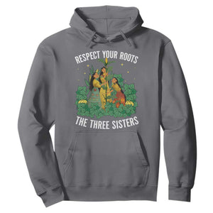 Three Sisters Respect Your Roots Hoodie Native American Heritage History Month TS11 Charcoal Print Your Wear