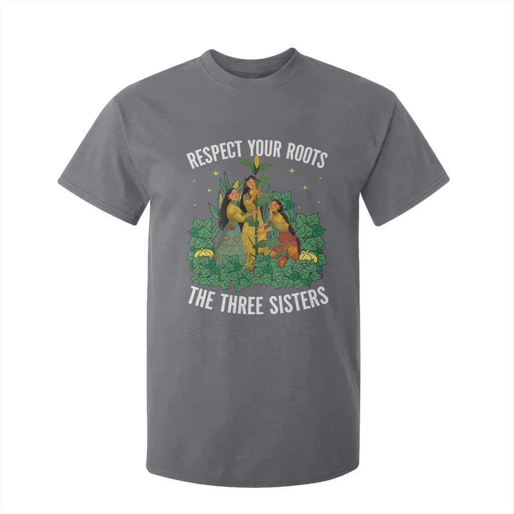 Three Sisters Respect Your Roots T Shirt For Kid Native American Heritage History Month TS11 Charcoal Print Your Wear