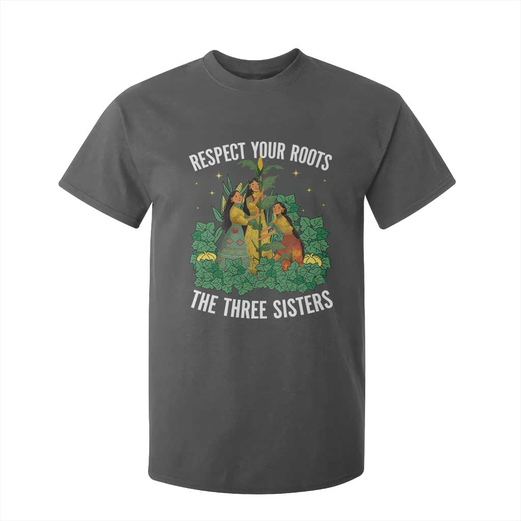 Three Sisters Respect Your Roots T Shirt For Kid Native American Heritage History Month TS11 Dark Heather Print Your Wear