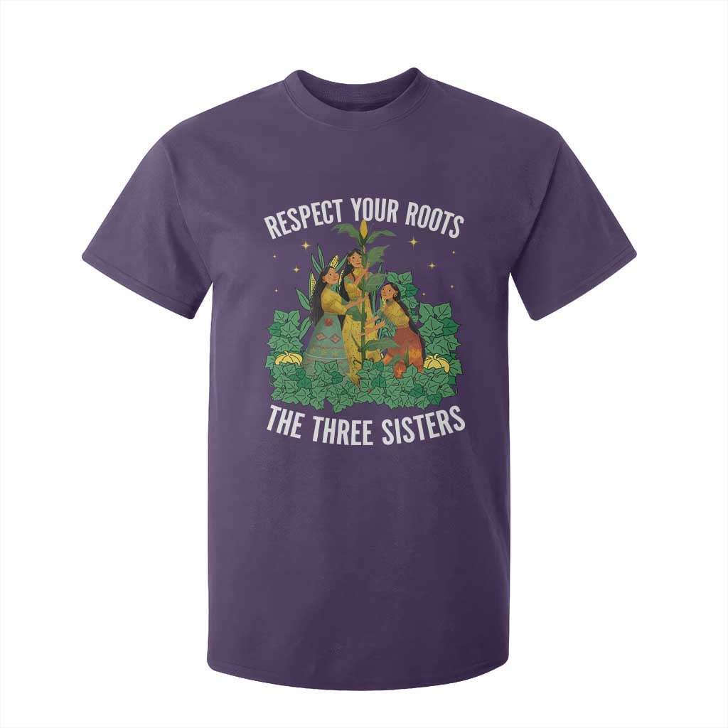 Three Sisters Respect Your Roots T Shirt For Kid Native American Heritage History Month TS11 Purple Print Your Wear