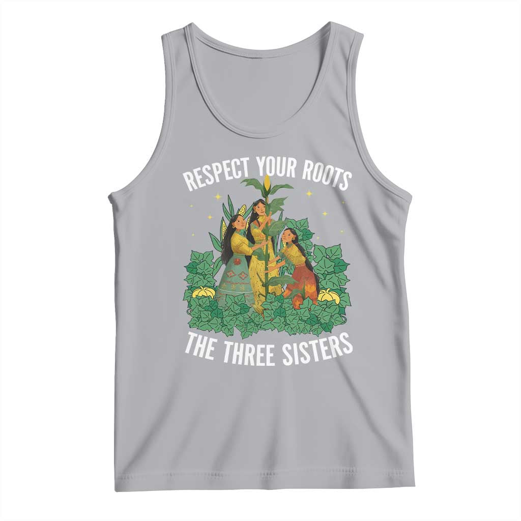 Three Sisters Respect Your Roots Tank Top Native American Heritage History Month TS11 Athletic Heather Print Your Wear
