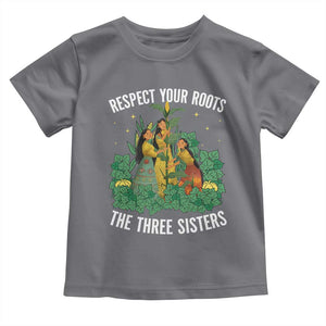 Three Sisters Respect Your Roots Toddler T Shirt Native American Heritage History Month TS11 Charcoal Print Your Wear