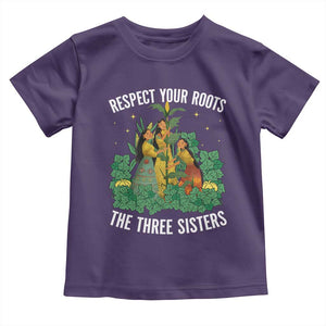 Three Sisters Respect Your Roots Toddler T Shirt Native American Heritage History Month TS11 Purple Print Your Wear