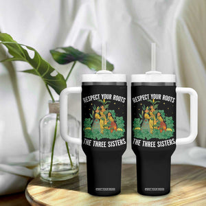 Three Sisters Respect Your Roots Tumbler With Handle Native American Heritage History Month TS11 Print Your Wear