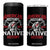 American History Begins With Native History 4 in 1 Can Cooler Tumbler Native American Indigenous Indian Warrior TS11 One Size: 16 oz Black Print Your Wear
