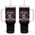 American History Begins With Native History Tumbler With Handle Native American Indigenous Indian Warrior TS11 One Size: 40 oz Black Print Your Wear
