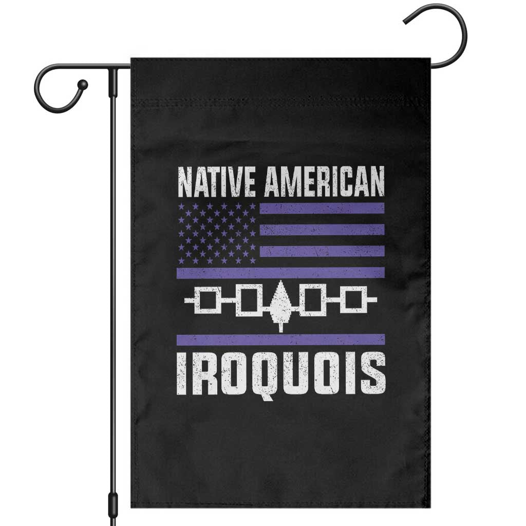 Native American Iroquois Garden Flag Haudenosaunee Nation Vintage USA Flag TS11 Black Print Your Wear