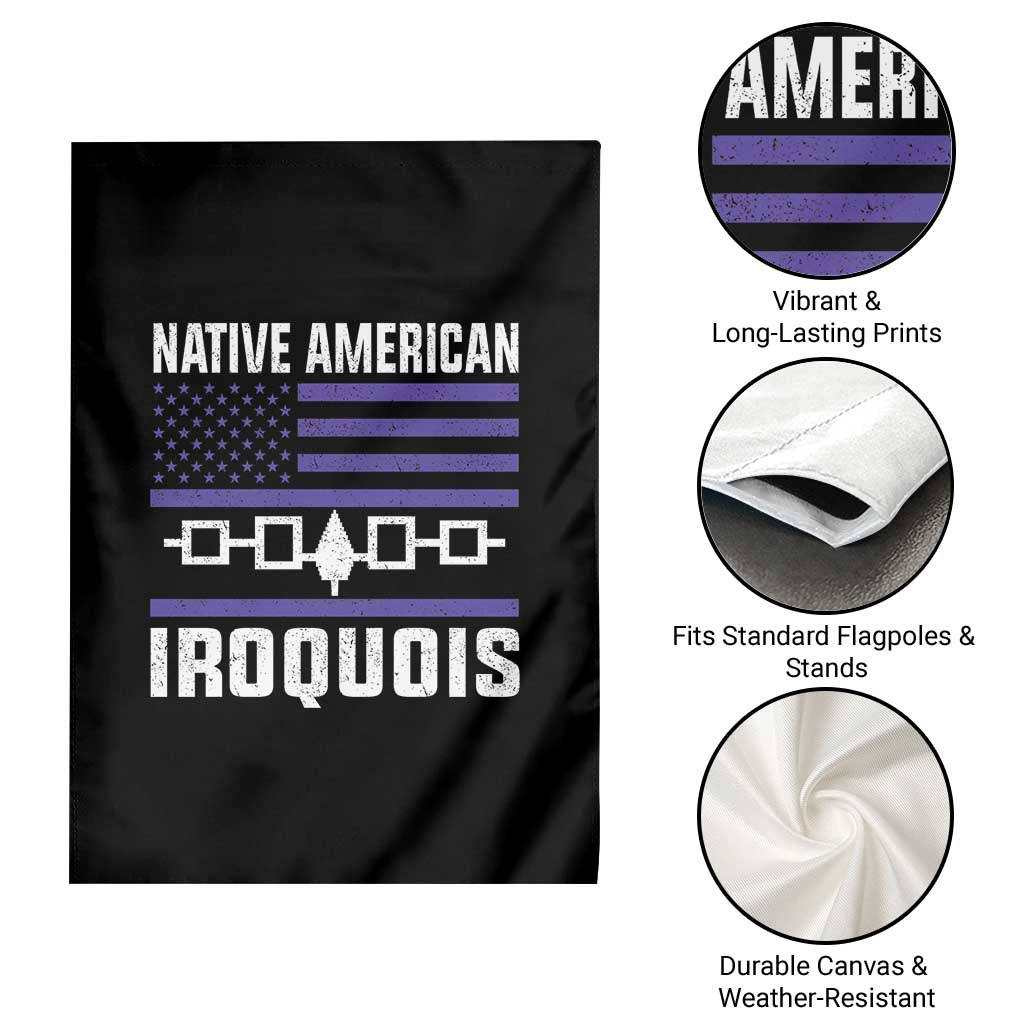Native American Iroquois Garden Flag Haudenosaunee Nation Vintage USA Flag TS11 Print Your Wear