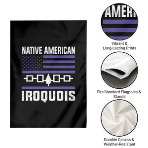 Native American Iroquois Garden Flag Haudenosaunee Nation Vintage USA Flag TS11 Print Your Wear