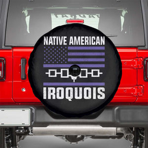 Native American Iroquois Spare Tire Cover Haudenosaunee Nation Vintage USA Flag TS11 Black Print Your Wear