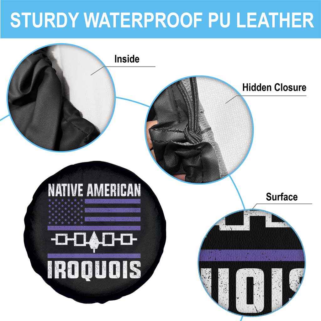 Native American Iroquois Spare Tire Cover Haudenosaunee Nation Vintage USA Flag TS11 Print Your Wear