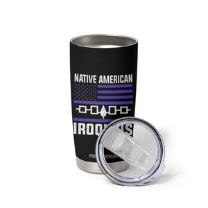 Native American Iroquois Tumbler Cup Haudenosaunee Nation Vintage USA Flag TS11 Print Your Wear