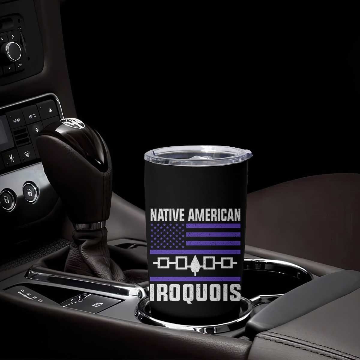 Native American Iroquois Tumbler Cup Haudenosaunee Nation Vintage USA Flag TS11 Print Your Wear