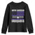 Native American Iroquois Youth Sweatshirt Haudenosaunee Nation Vintage USA Flag TS11 Black Print Your Wear