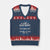 I Am A Grumpy Old Navy Veteran My Level Of Sarcasm Depends On Your Level Of Stupidity V-Neck Knit Sweater Vest TS11 Navy Red Print Your Wear