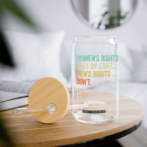 Women's Rights Vary By State Men Rights Don't Feminist Retro Glass Can