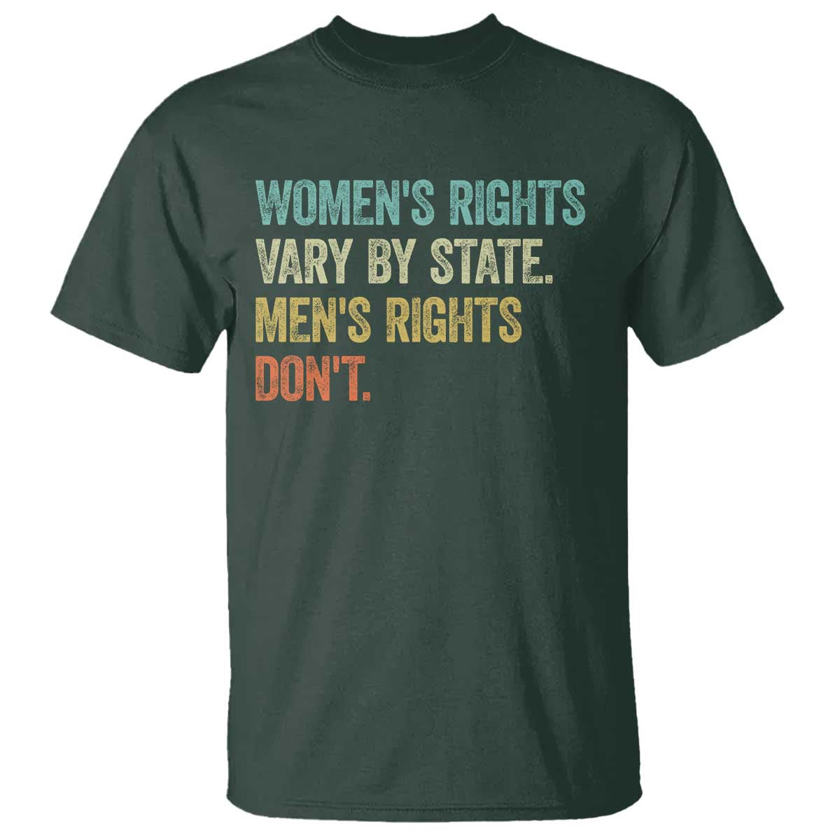 Womens Rights Vary By State Men Rights Dont Feminist Retro T Shirt