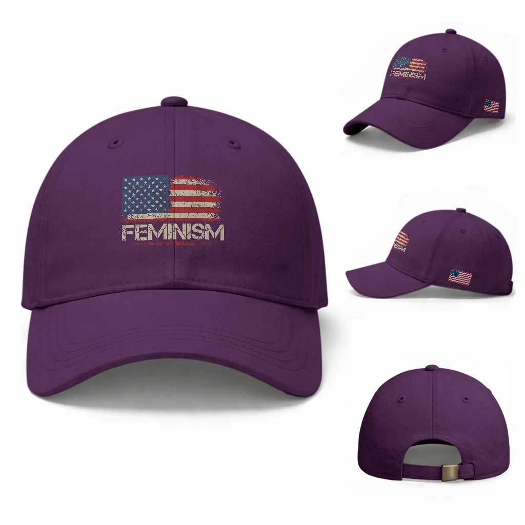 Feminism Feminist American Flag Baseball Cap Patriotic Womens Rights