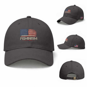 Feminism Feminist American Flag Baseball Cap Patriotic Womens Rights
