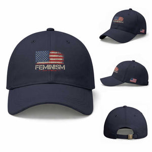 Feminism Feminist American Flag Baseball Cap Patriotic Womens Rights