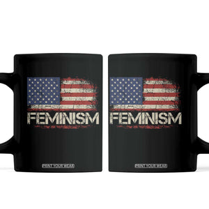 Feminism Feminist American Flag Coffee Mug Patriotic Womens Rights