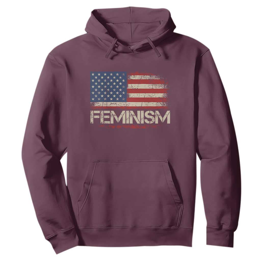 Feminism Feminist American Flag Hoodie Patriotic Womens Rights