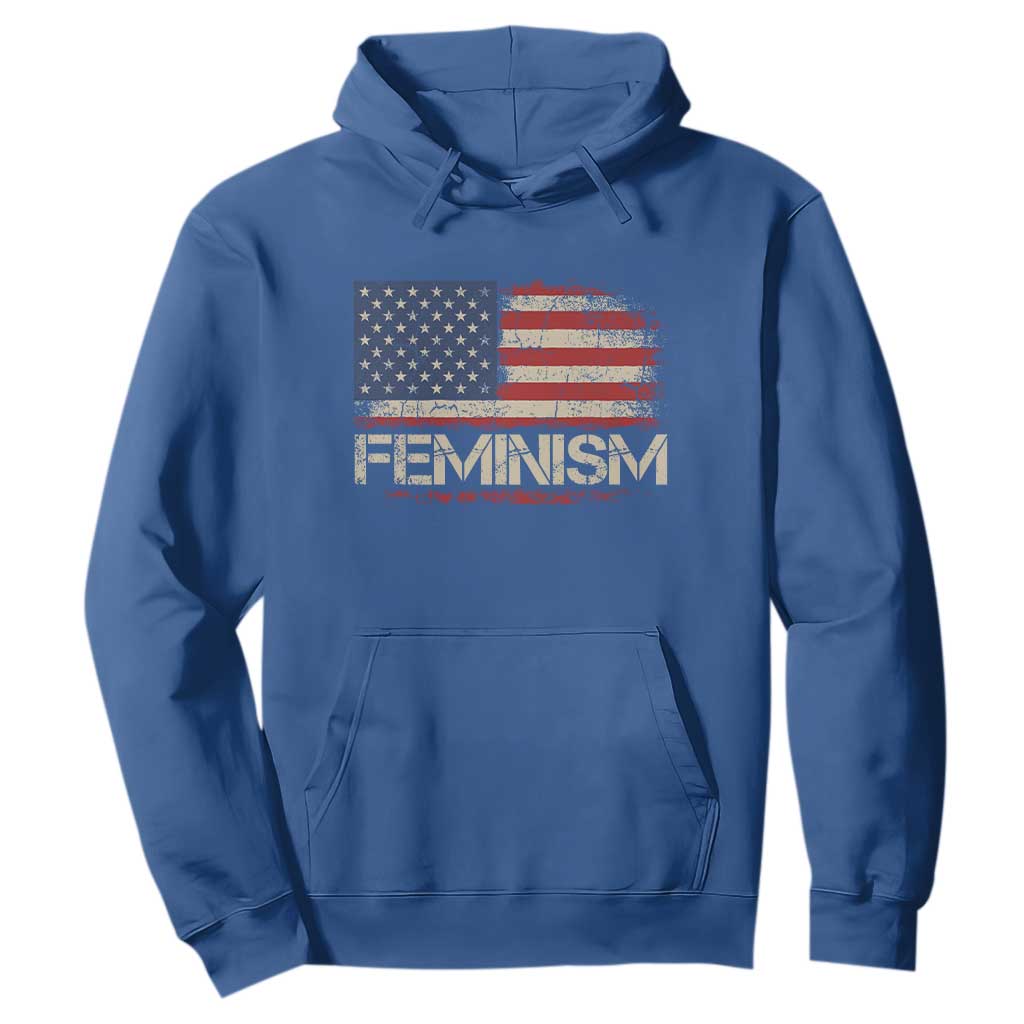 Feminism Feminist American Flag Hoodie Patriotic Womens Rights