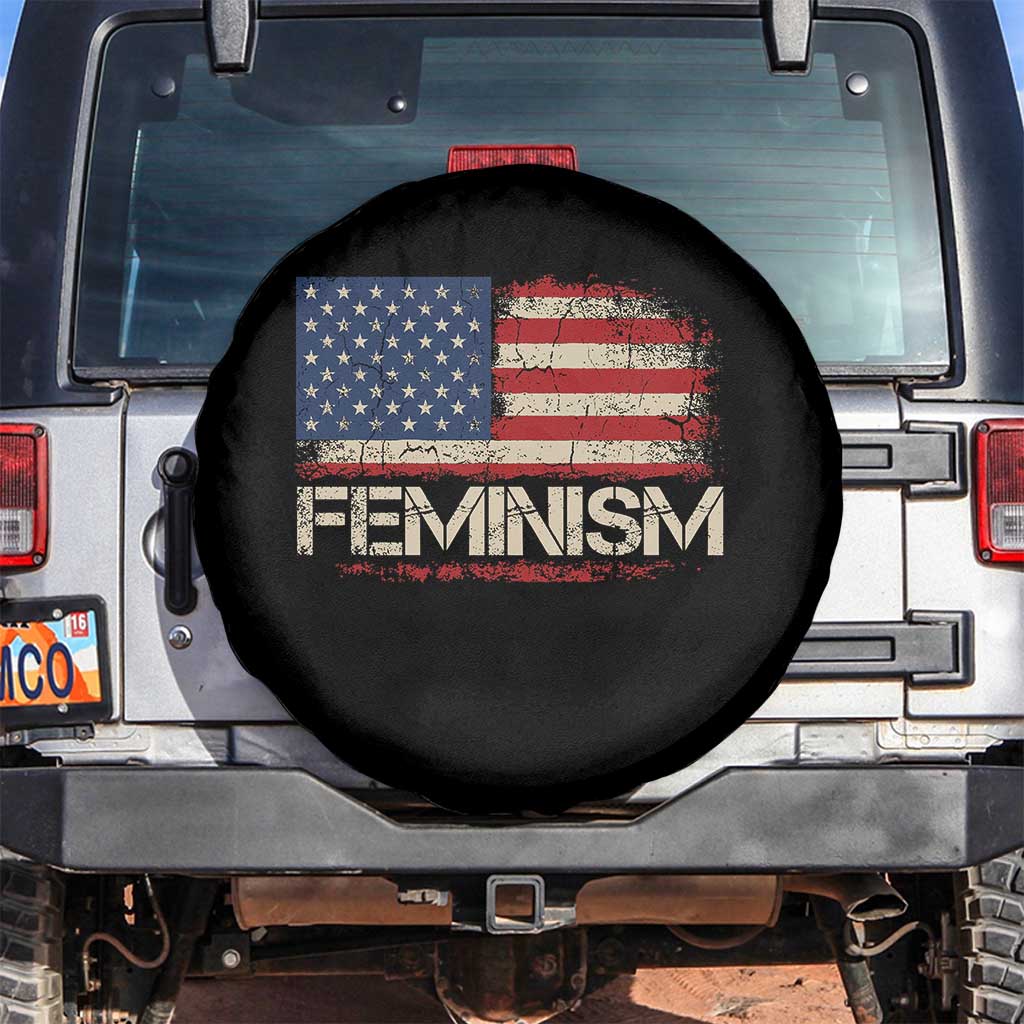 Feminism Feminist American Flag Spare Tire Cover Patriotic Womens Rights