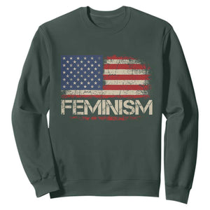 Feminism Feminist American Flag Sweatshirt Patriotic Womens Rights
