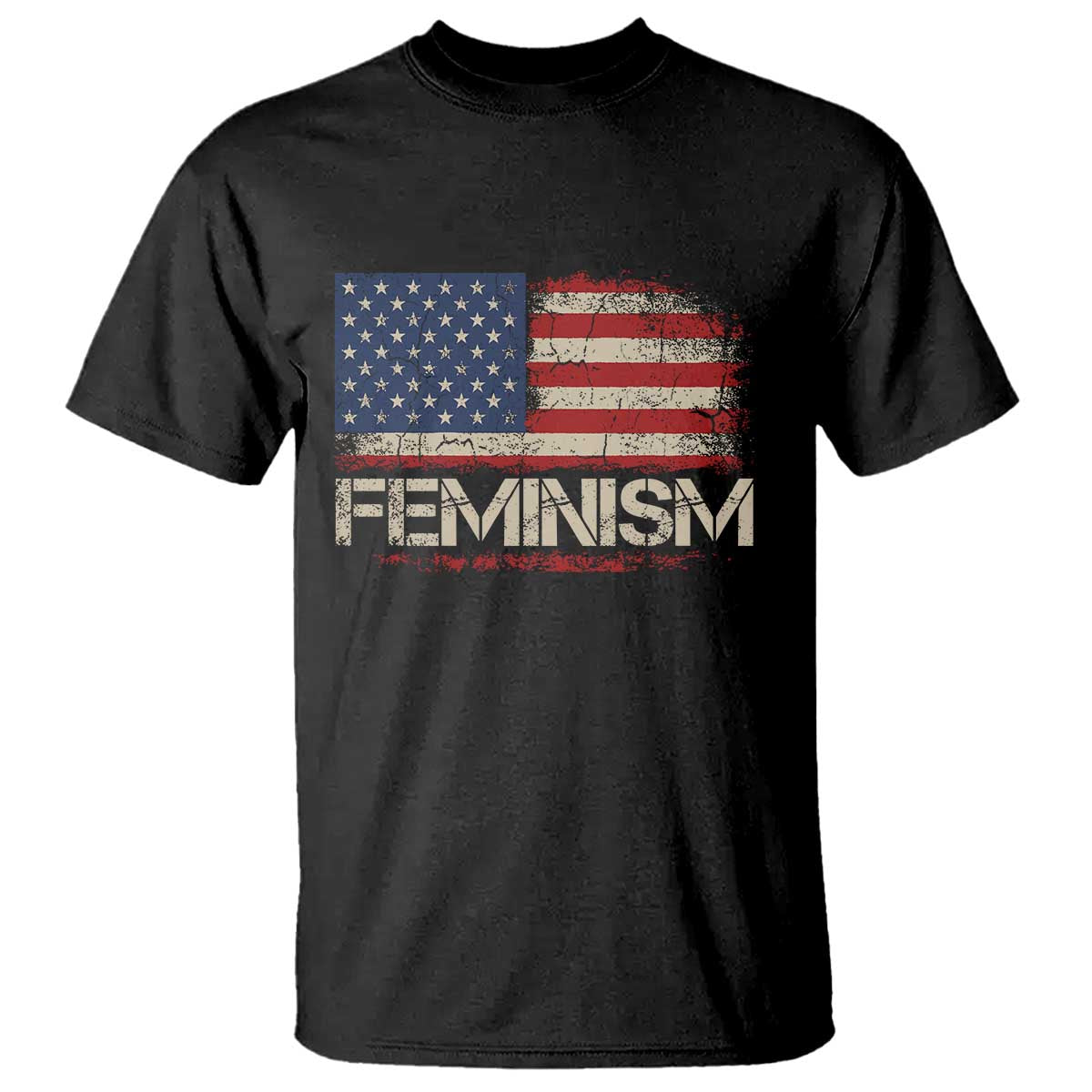 Feminism Feminist American Flag T Shirt Patriotic Womens Rights TS11 Black Print Your Wear