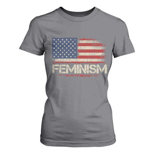 Feminism Feminist American Flag T Shirt For Women Patriotic Womens Rights