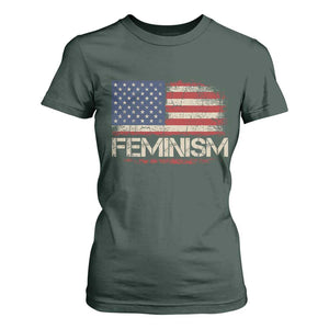 Feminism Feminist American Flag T Shirt For Women Patriotic Womens Rights