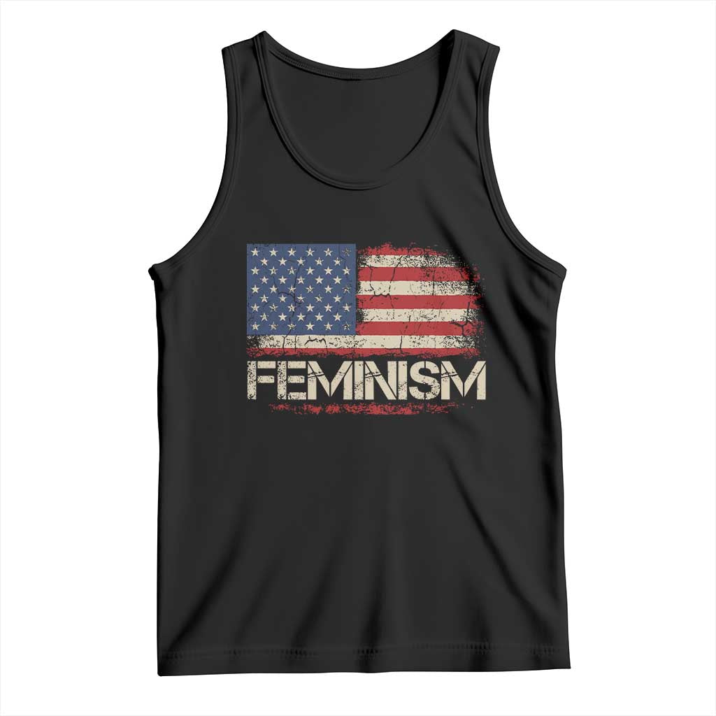 Feminism Feminist American Flag Tank Top Patriotic Womens Rights