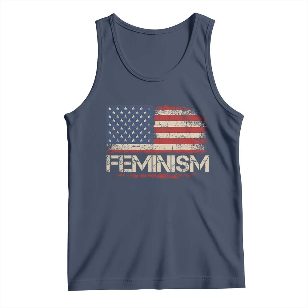 Feminism Feminist American Flag Tank Top Patriotic Womens Rights