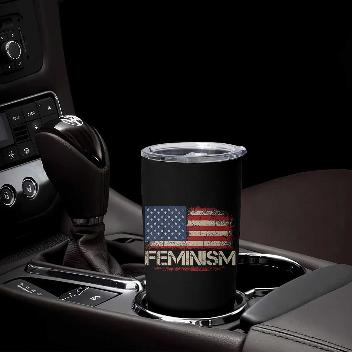 Feminism Feminist American Flag Tumbler Cup Patriotic Womens Rights