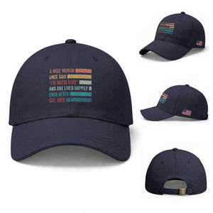 Funny Retired 2026 Baseball Cap A Wise Woman Once Said I'm Outta Here Retirement Gift