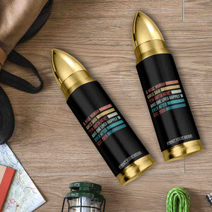 Funny Retired 2026 Bullet Tumbler A Wise Woman Once Said I'm Outta Here Retirement Gift