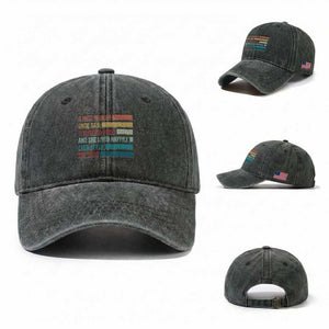 Funny Retired 2026 Washed Cotton Baseball Cap A Wise Woman Once Said I'm Outta Here Retirement Gift