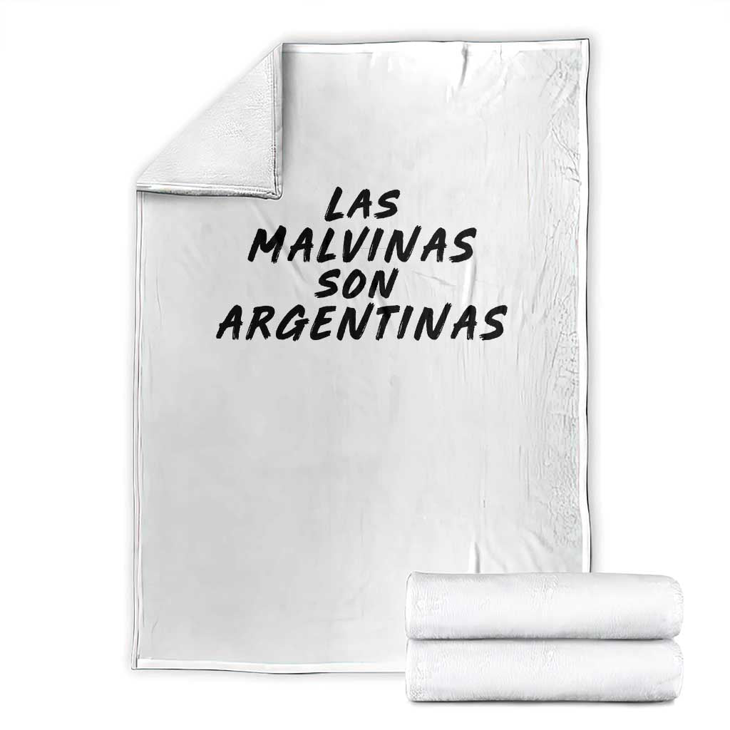 Las Malvinas Son Argentinas Throw Blanket Political Statement TS11 White Print Your Wear