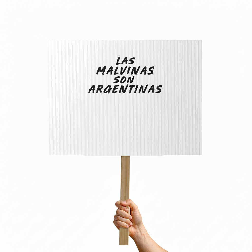 Las Malvinas Son Argentinas Protest Sign Political Statement TS11 Horizontal 18