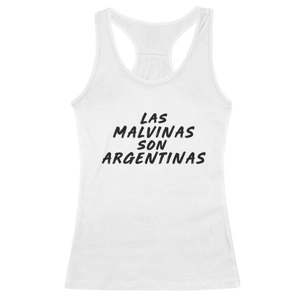 Las Malvinas Son Argentinas Racerback Tank Top Political Statement TS11 White Print Your Wear