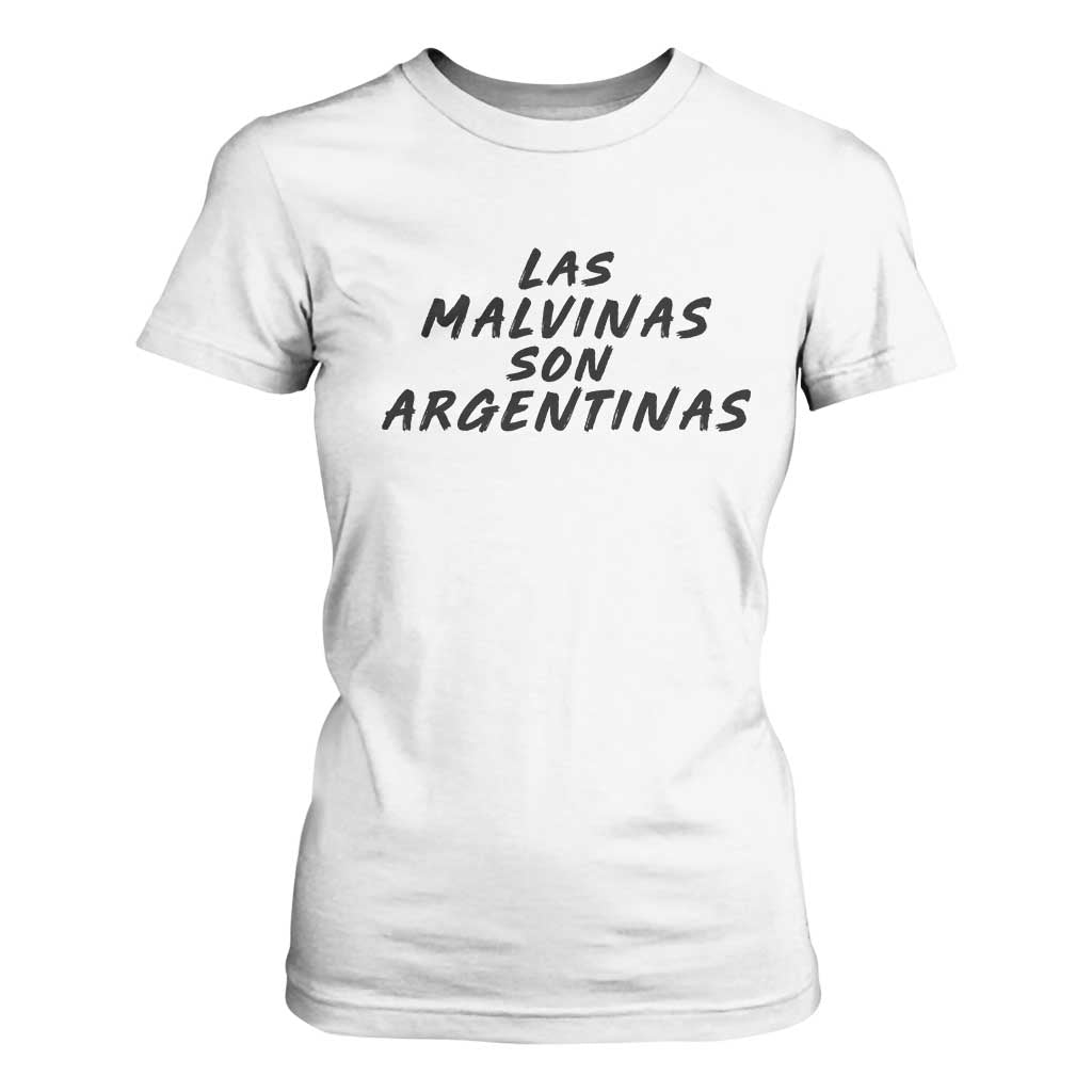 Las Malvinas Son Argentinas T Shirt For Women Political Statement TS11 White Print Your Wear