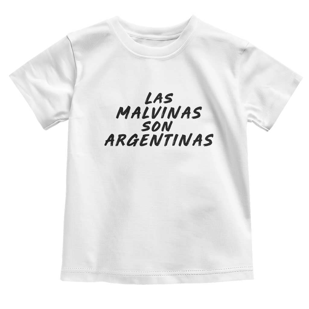 Las Malvinas Son Argentinas Toddler T Shirt Political Statement TS11 White Print Your Wear