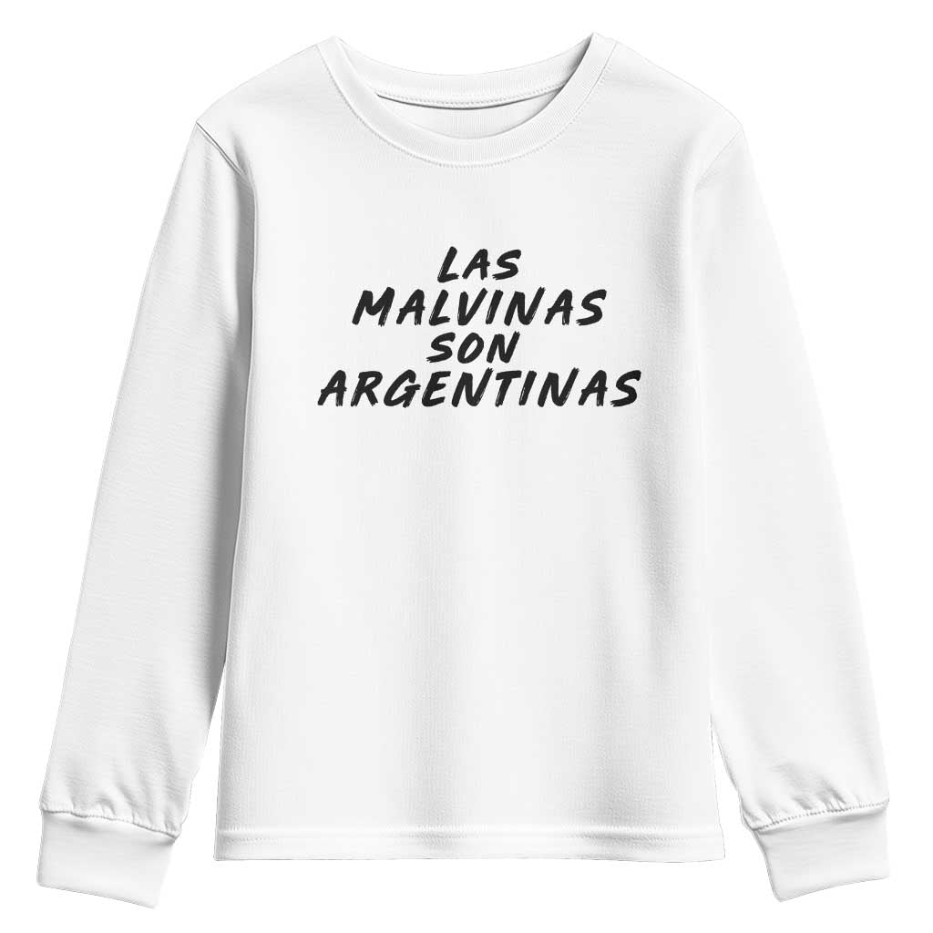 Las Malvinas Son Argentinas Youth Sweatshirt Political Statement TS11 White Print Your Wear