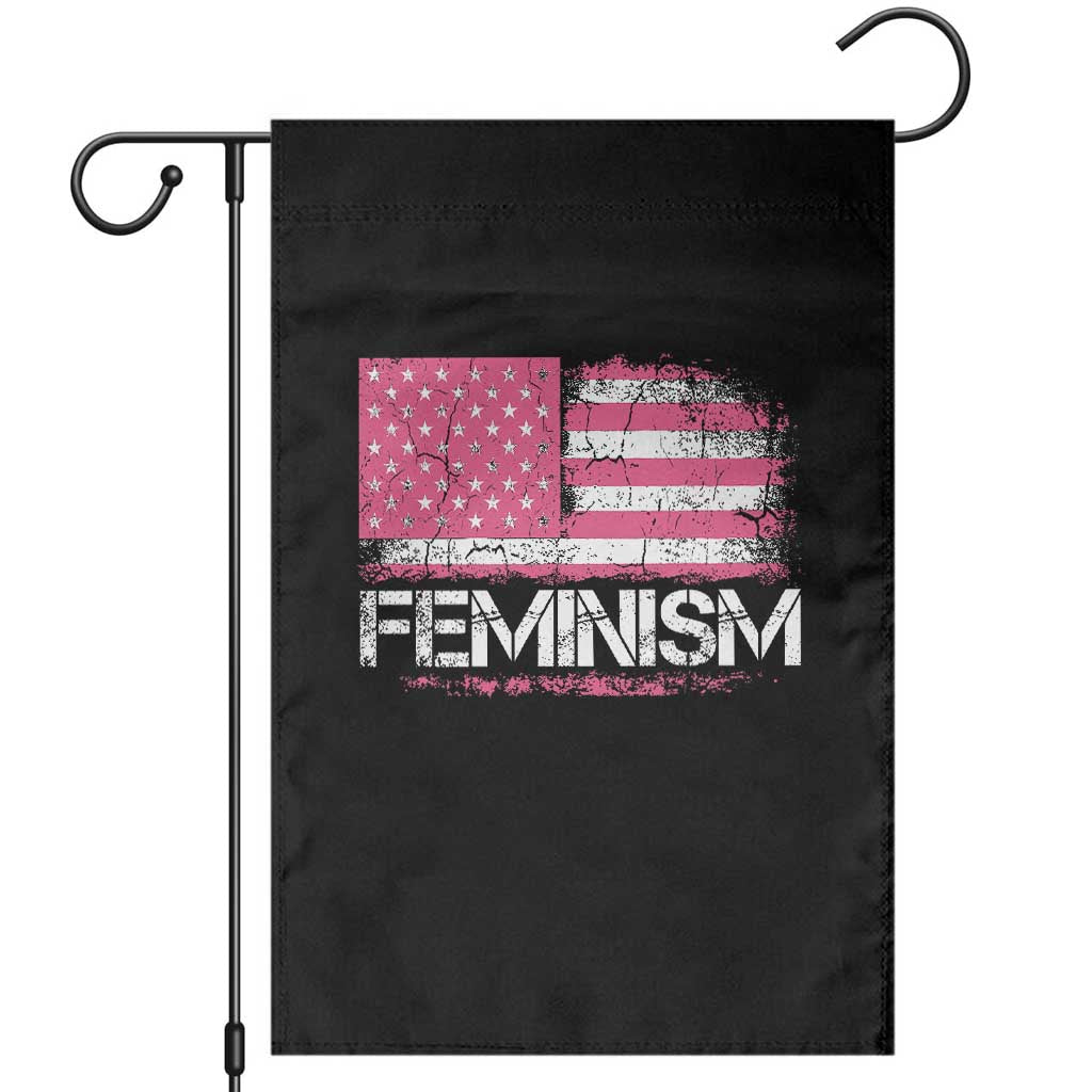 Feminism Feminist Pink American Flag Garden Flag Patriotic Womens Rights TS11 Black Print Your Wear