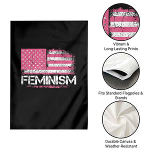 Feminism Feminist Pink American Flag Garden Flag Patriotic Womens Rights