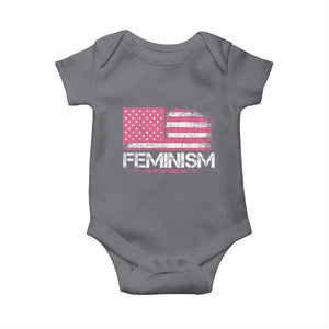 Feminism Feminist Pink American Flag Baby Onesie Patriotic Womens Rights
