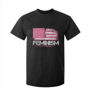 Feminism Feminist Pink American Flag T Shirt For Kid Patriotic Womens Rights